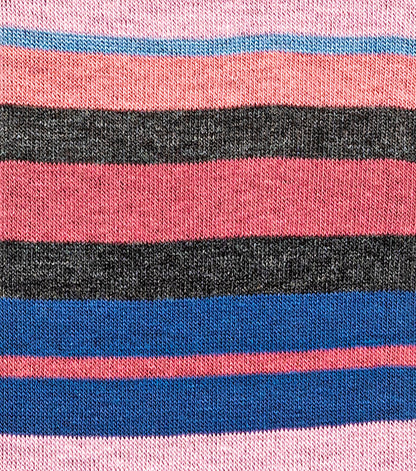 Stacy Adams Assorted Stripe Men's Crew Dress Socks Men’s Socks - Pink Multi