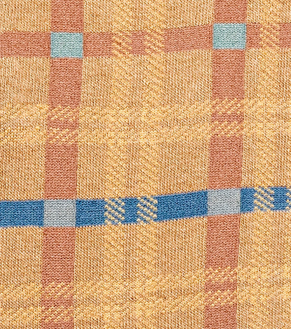 Stacy Adams Colorful Rectangles Men's Crew Dress Socks Men’s Socks - Tan