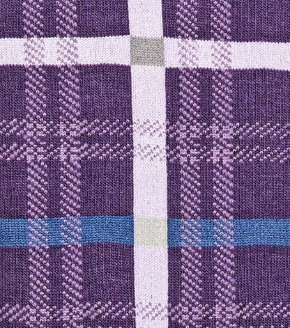 Stacy Adams Colorful Rectangles Men's Crew Dress Socks Men’s Socks - Purple Multi