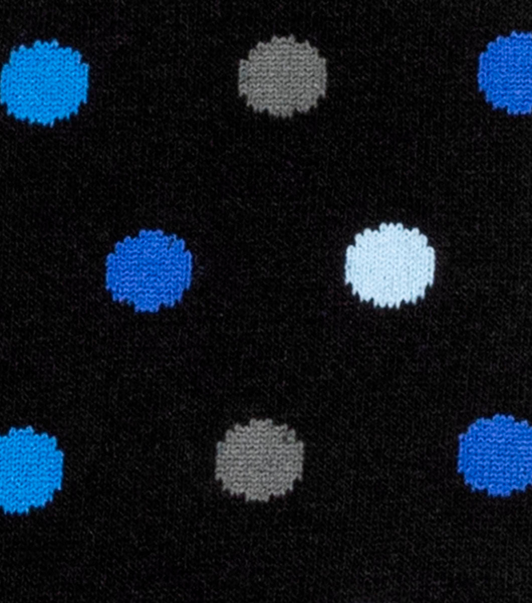Stacy Adams Oversize Polka Dots Men's Crew Dress Socks Men’s Socks - Black Multi