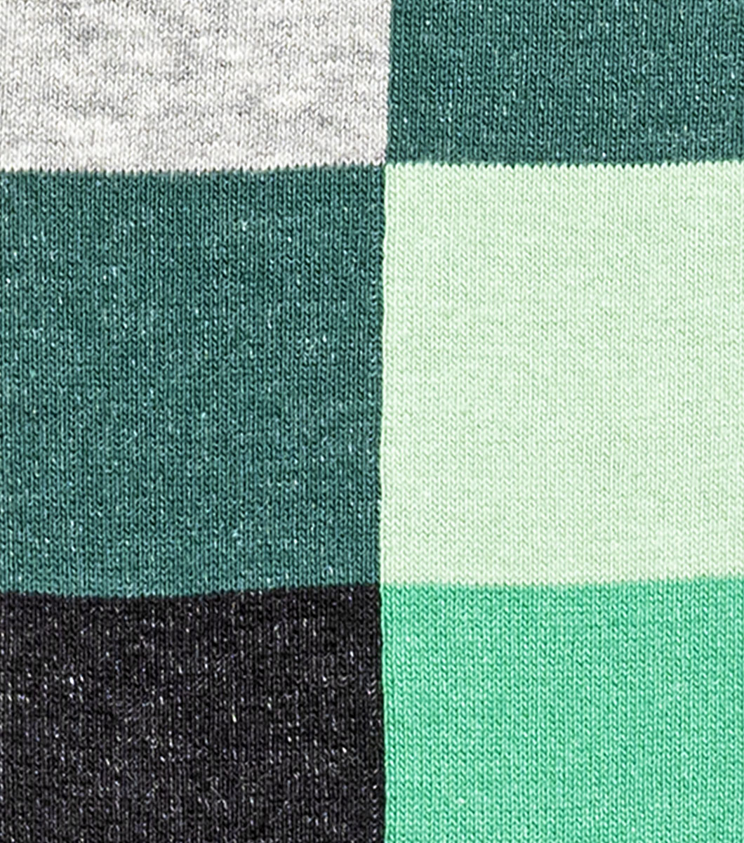 Stacy Adams Oversized Checks Men's Crew Dress Socks Men’s Socks - Green Multi