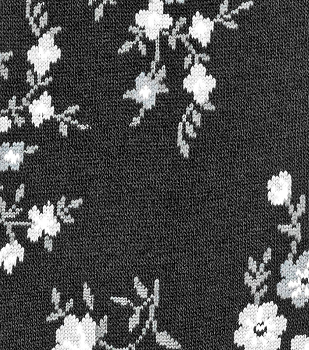 Stacy Adams Flowering Vine Men's Crew Dress Socks Men’s Socks - Black