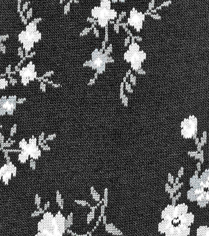 Stacy Adams Flowering Vine Men's Crew Dress Socks Men’s Socks - Black