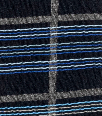 Stacy Adams Fun Stripes Men's Crew Dress Socks Men’s Socks - Navy