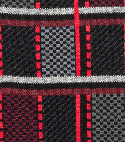 Stacy Adams Colorful Checks Men's Crew Dress Socks Men’s Socks - Red