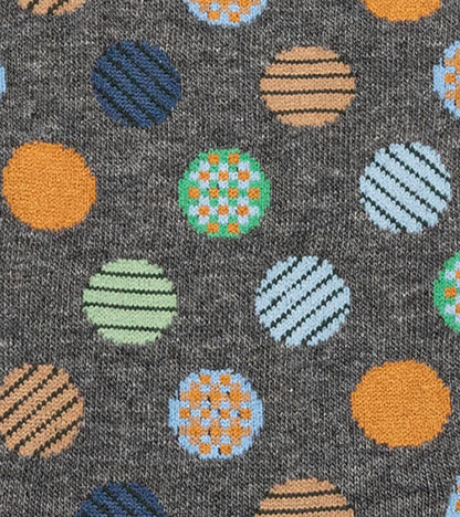 Stacy Adams Dots Men's Crew Dress Socks Men’s Socks - Gray Multi