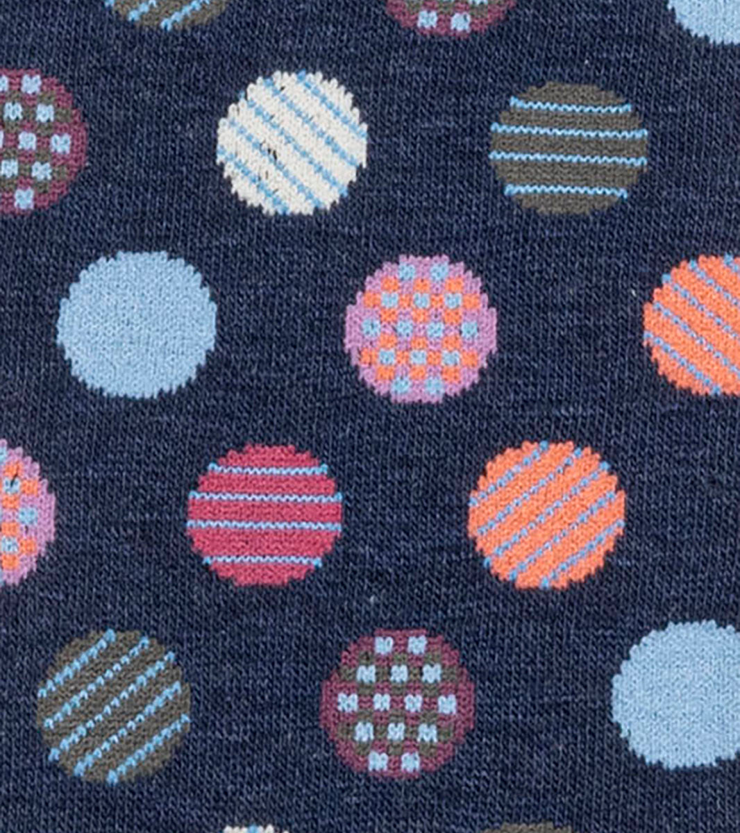Stacy Adams Dots Men's Crew Dress Socks Men’s Socks - Light Blue