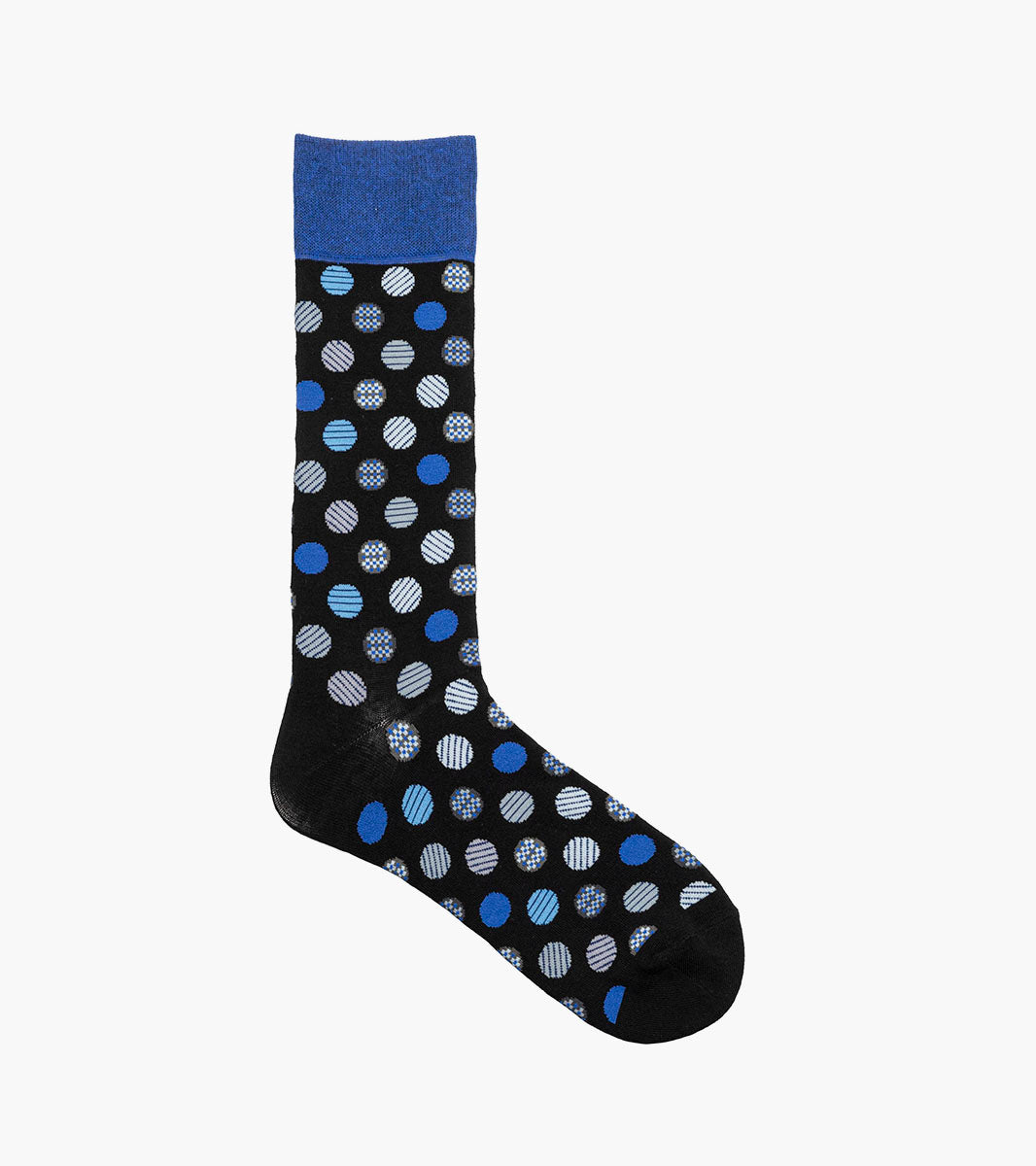 Stacy Adams Dots Men's Crew Dress Socks Men’s Socks - Blue Multi
