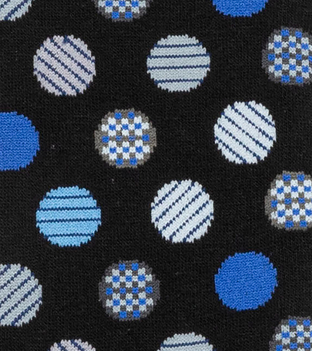 Stacy Adams Dots Men's Crew Dress Socks Men’s Socks - Blue Multi