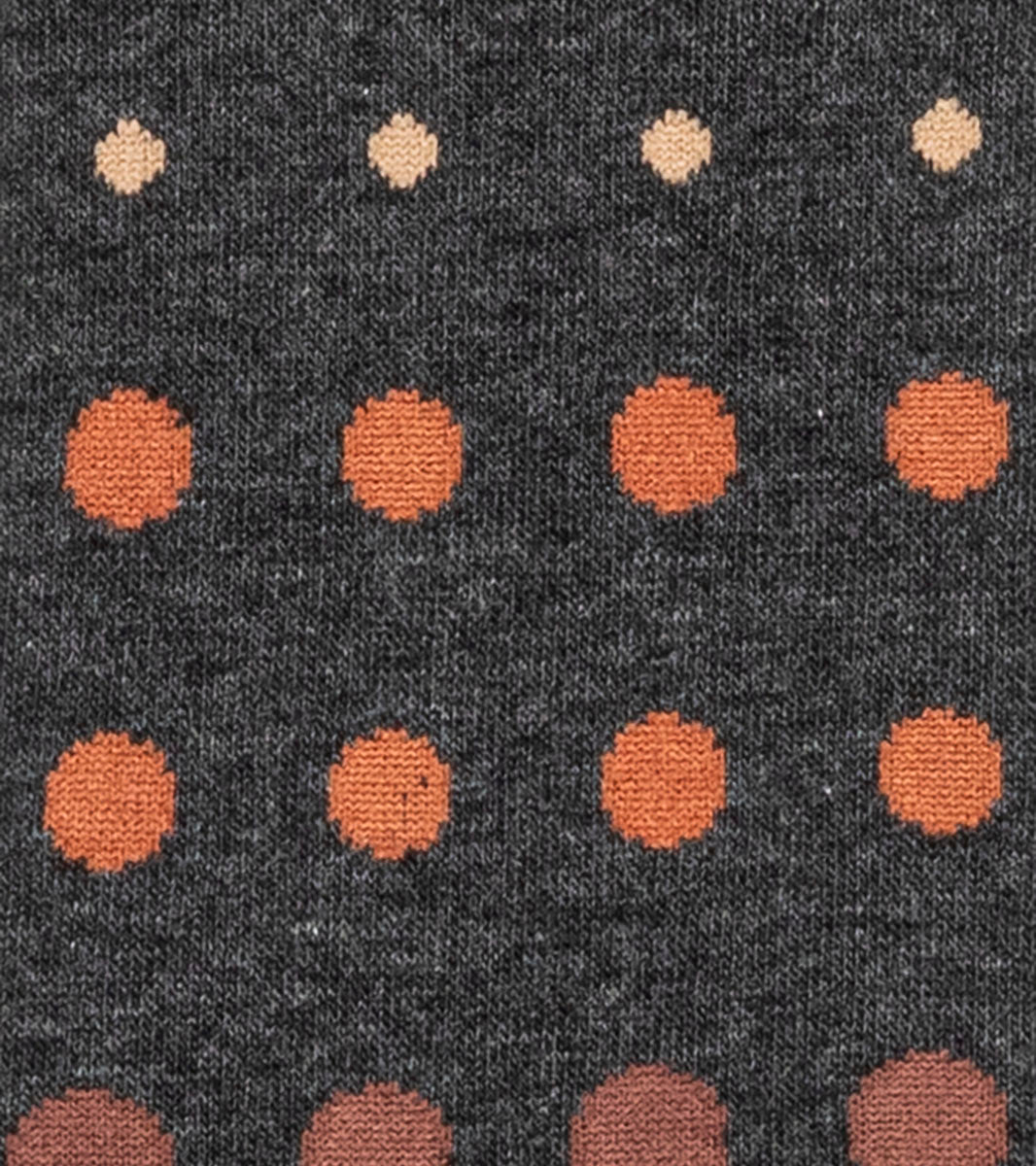 Stacy Adams Multi-Size Dots Men's Crew Dress Socks Men’s Socks - Gray Multi