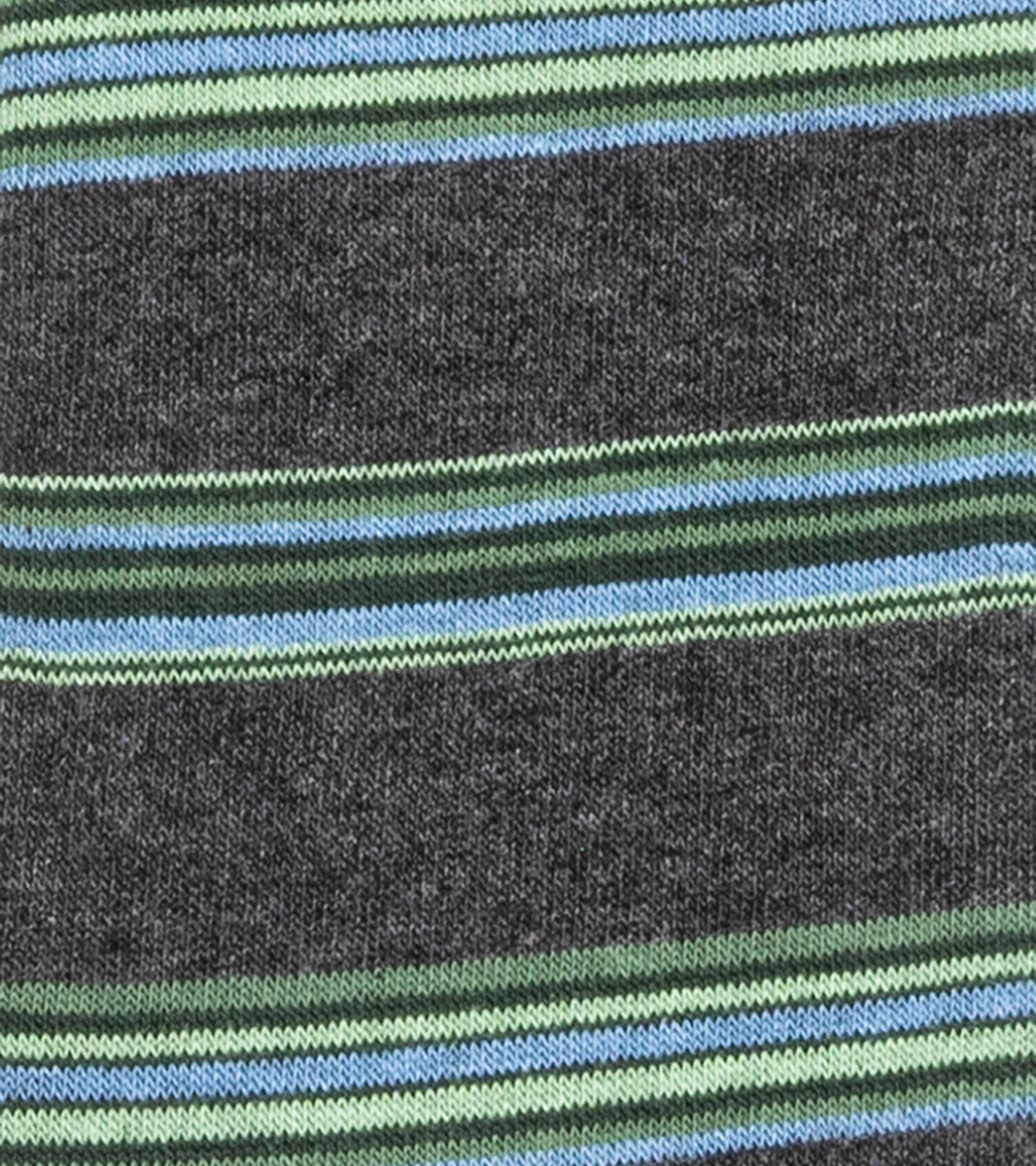 Stacy Adams Mini Stripe Men's Crew Dress Socks Men’s Socks - Gray Multi