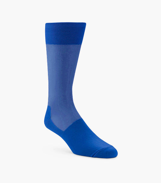 Stacy Adams Silky Sheer Men's Crew Dress Socks Men’s Socks - Royal