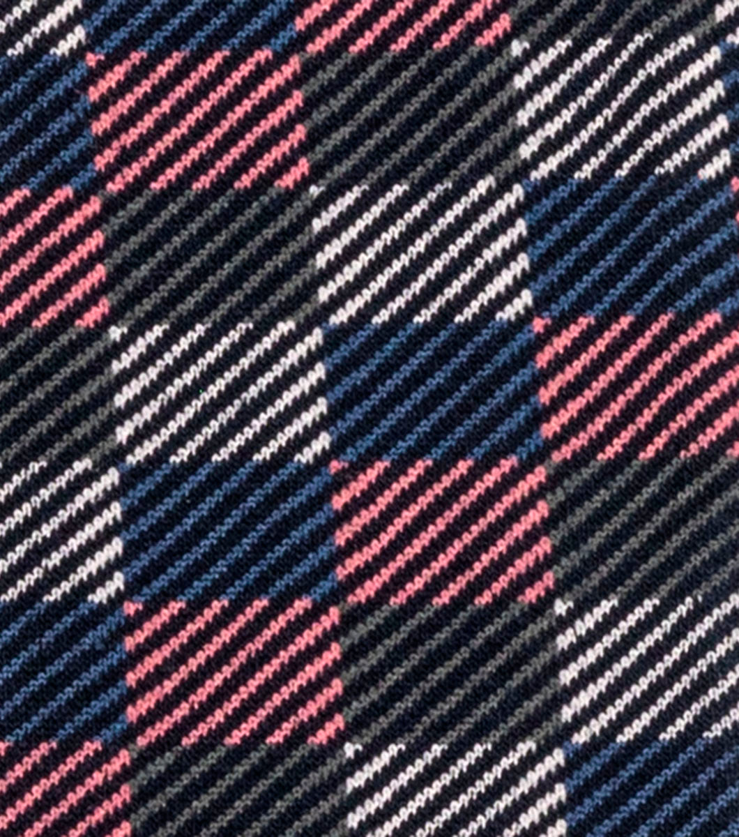 Stacy Adams Checked Herringbone Men's Crew Dress Socks Men’s Socks - Gray Multi