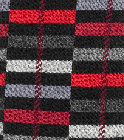 Stacy Adams Offset Stripe Men's Crew Dress Socks Men’s Socks - Red Multi