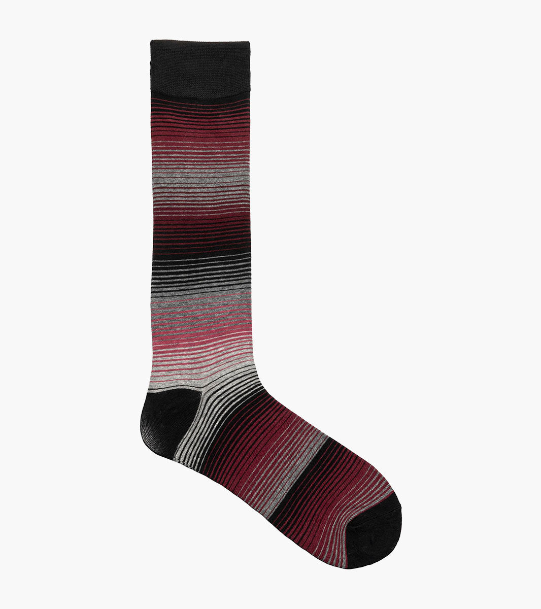 Stacy Adams Cool Stripe Men's Crew Dress Socks Men’s Socks - Red Multi