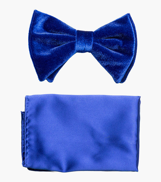 Stacy Adams Spratley Bow Tie & Hanky Set Men’s Ties - Royal