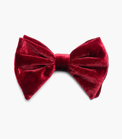 Stacy Adams Spratley Bow Tie & Hanky Set Men’s Ties - Burgundy