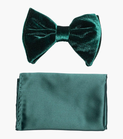 Stacy Adams Spratley Bow Tie & Hanky Set Men’s Ties - Green