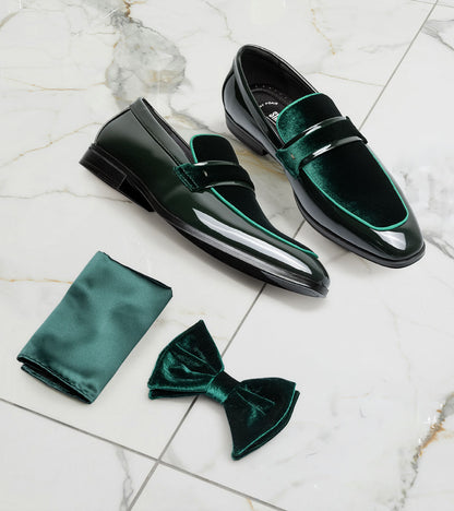 Stacy Adams Spratley Bow Tie & Hanky Set Men’s Ties - Green