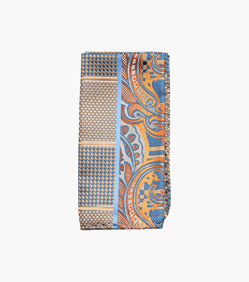 Stacy Adams Leonel Tie & Hanky Set Men’s Ties - Brown Multi