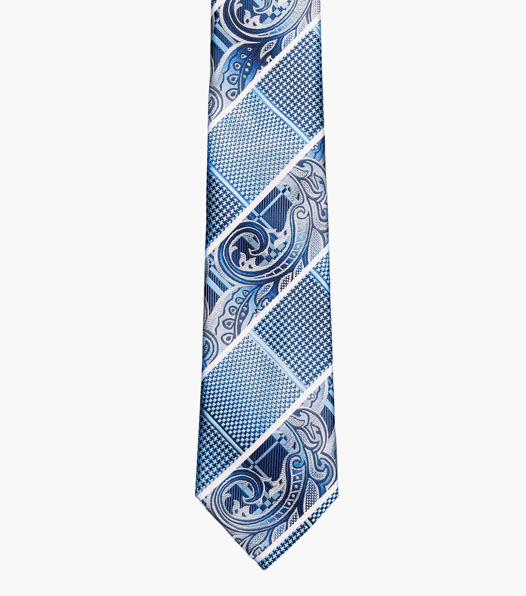 Stacy Adams Leonel Tie & Hanky Set Men’s Ties - Blue