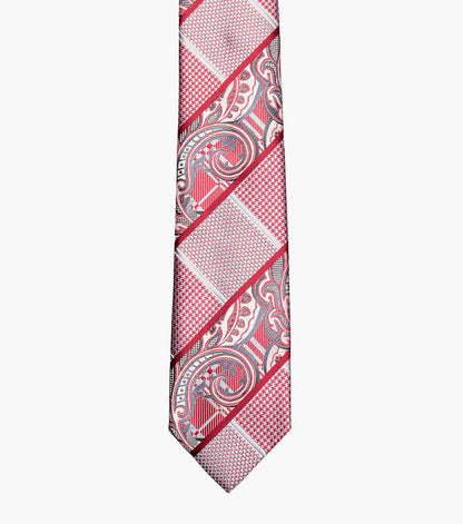 Stacy Adams Leonel Tie & Hanky Set Men’s Ties - Red