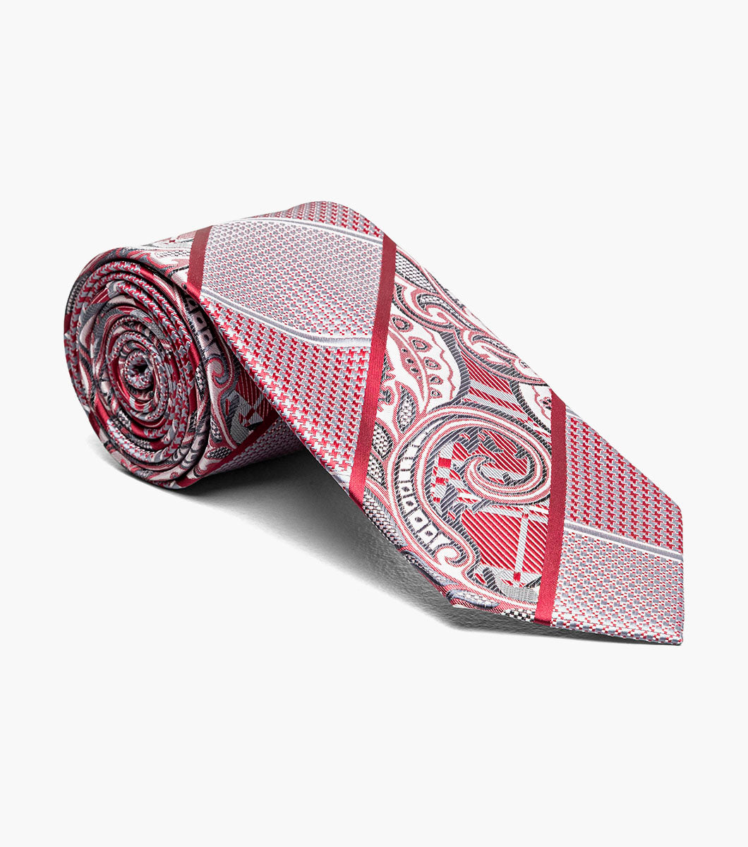 Stacy Adams Leonel Tie & Hanky Set Men’s Ties - Red