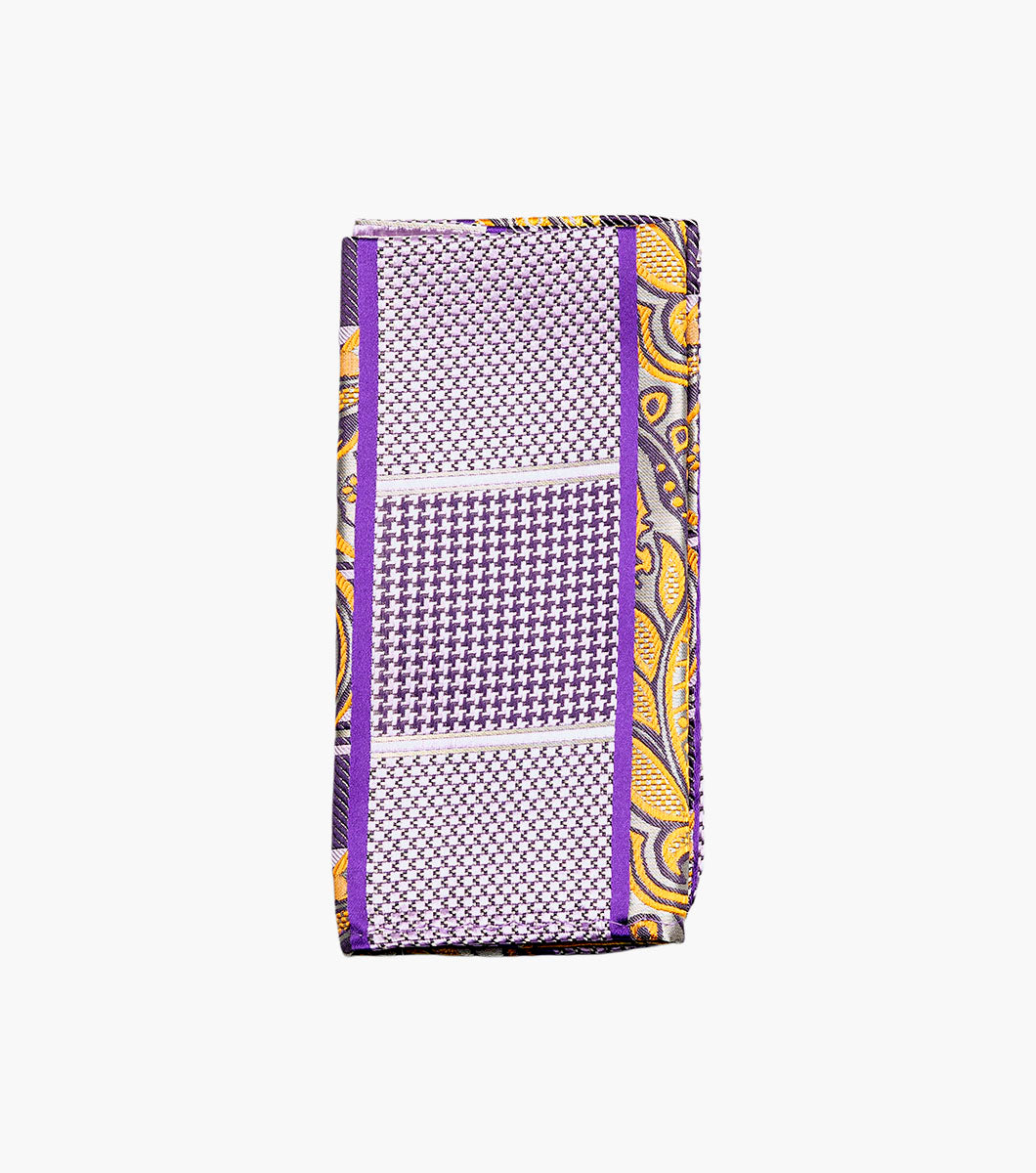 Stacy Adams Leonel Tie & Hanky Set Men’s Ties - Purple