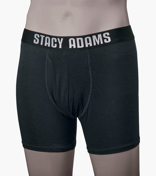Stacy Adams Boxer Brief Performance Fabric Men’s Loungewear - Black