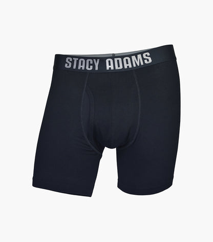 Stacy Adams Boxer Brief Performance Fabric Men’s Loungewear - Black