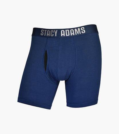 Stacy Adams Boxer Brief Performance Fabric Men’s Loungewear - Navy