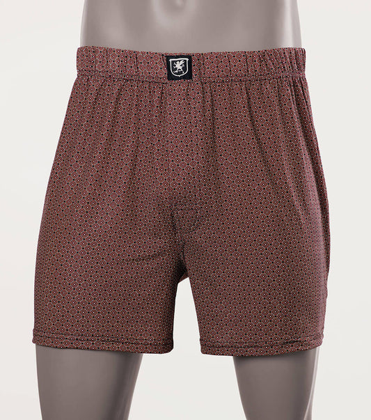 Stacy Adams Boxer Shorts Performance Fabric Men’s Loungewear - Black and Red