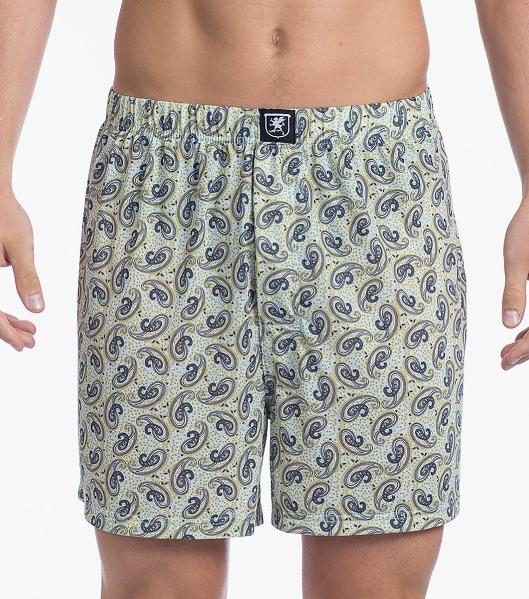 Stacy Adams Boxer Shorts Performance Fabric Men’s Loungewear - Blue