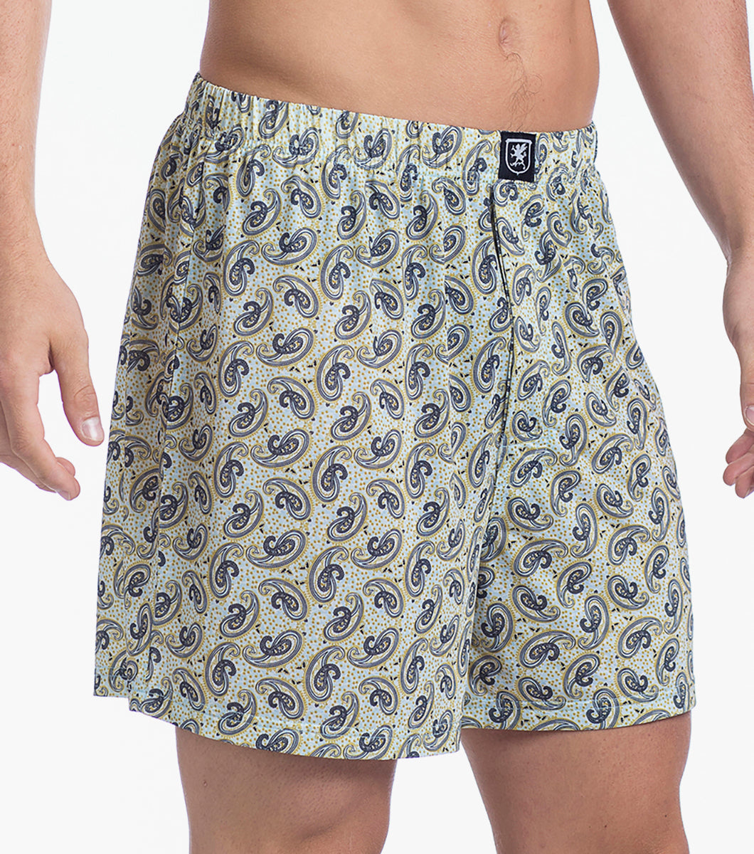 Stacy Adams Boxer Shorts Performance Fabric Men’s Loungewear - Blue