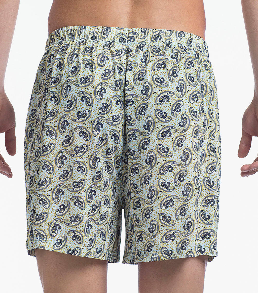 Stacy Adams Boxer Shorts Performance Fabric Men’s Loungewear - Blue