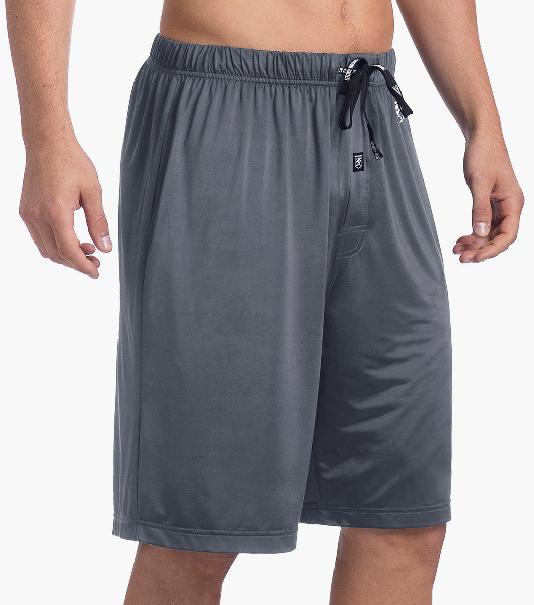Stacy Adams Sleep Shorts Comfort Stretch Loungewear Men’s Loungewear - Gray