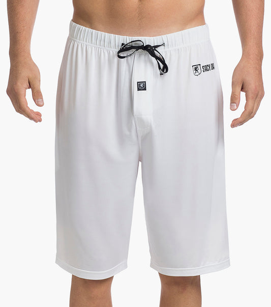 Stacy Adams Sleep Shorts Comfort Stretch Loungewear Men’s Loungewear - White