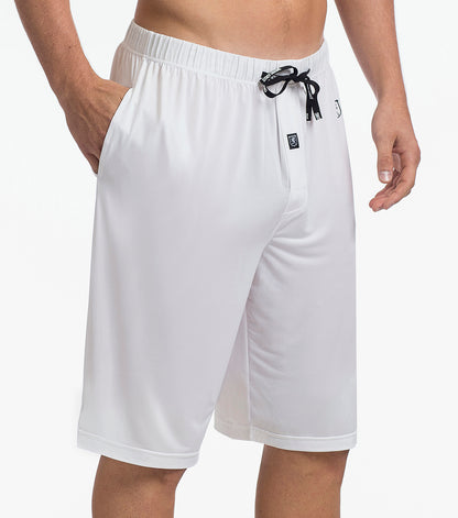 Stacy Adams Sleep Shorts Comfort Stretch Loungewear Men’s Loungewear - White