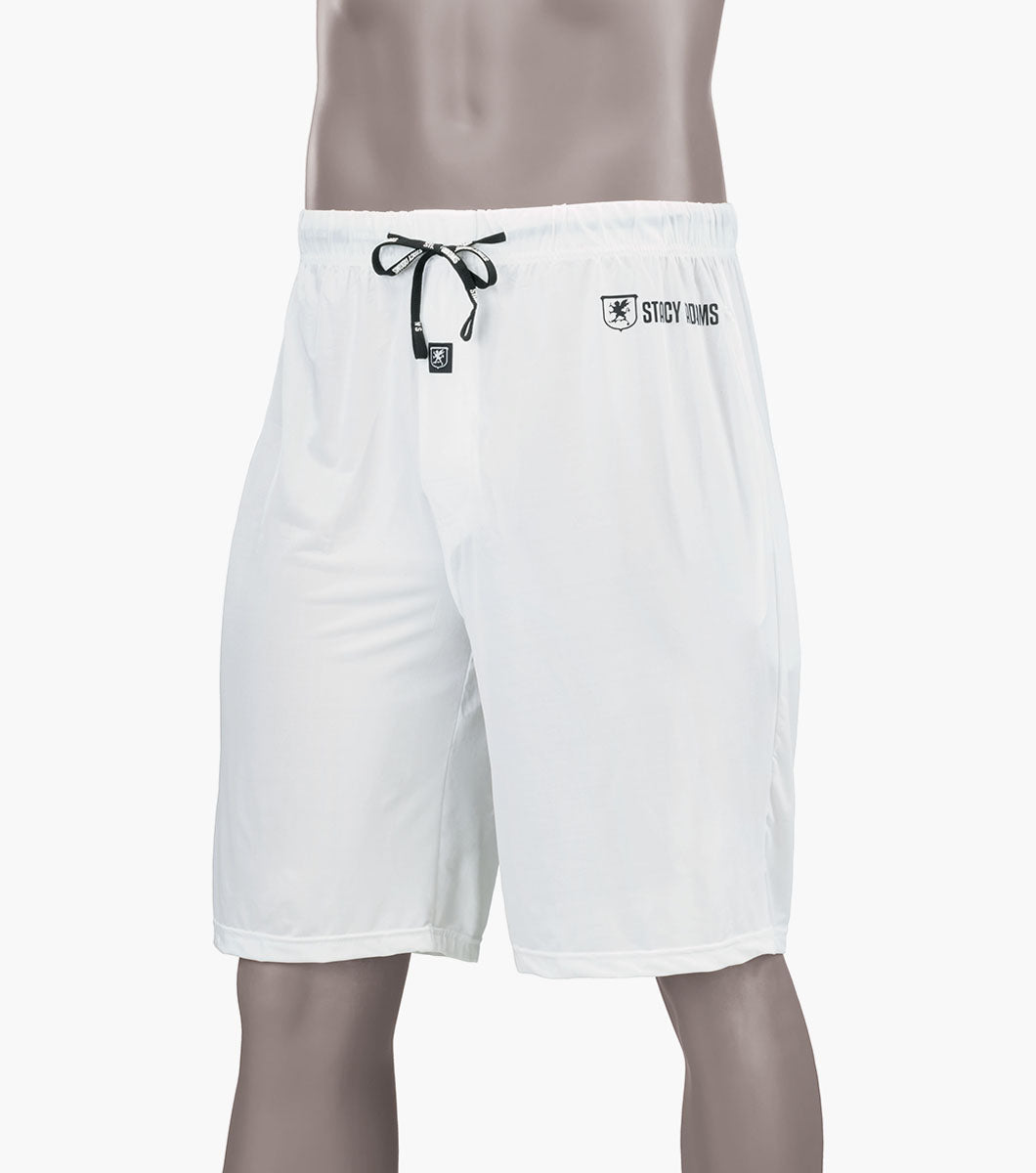Stacy Adams Sleep Shorts Comfort Stretch Loungewear Men’s Loungewear - White