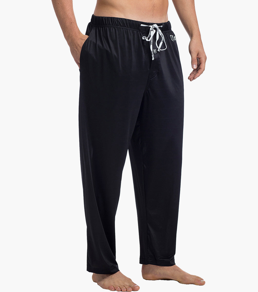 Stacy Adams Sleep Pants Comfort Stretch Loungewear Men’s Loungewear - Black