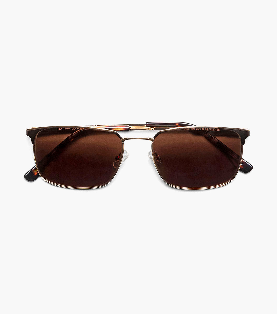 Stacy Adams Leonard UV Sunglasses Men’s Sunglasses - Brown
