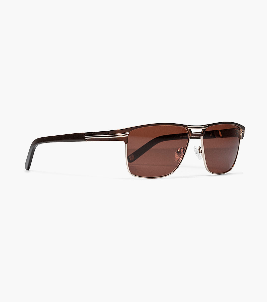 Stacy Adams Powell UV Sunglasses Men’s Sunglasses - Brown