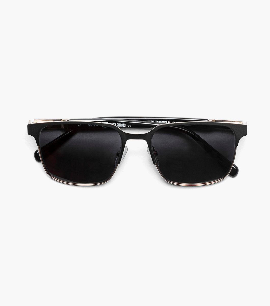 Stacy Adams Armstrong UV Sunglasses Men’s Sunglasses - Black and Gold