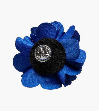 Stacy Adams Taylor Floral Lapel Pin Men’s Jewelry - Blue