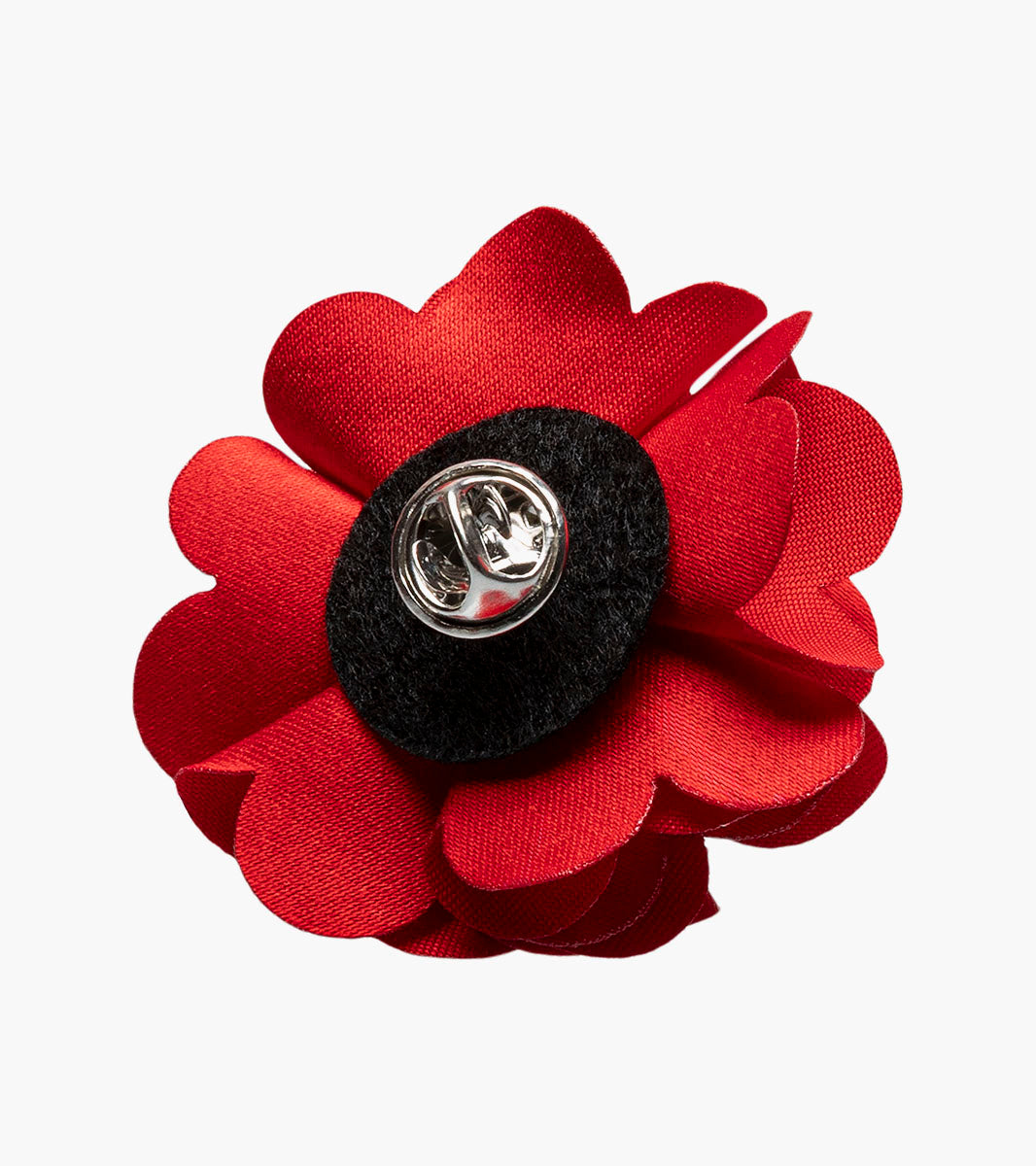 Stacy Adams Taylor Floral Lapel Pin Men’s Jewelry - Red