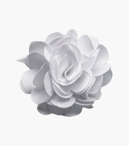 Stacy Adams Taylor Floral Lapel Pin Men’s Jewelry - White