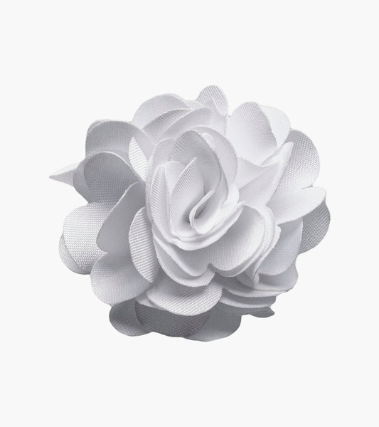 Stacy Adams Taylor Floral Lapel Pin Men’s Jewelry - White