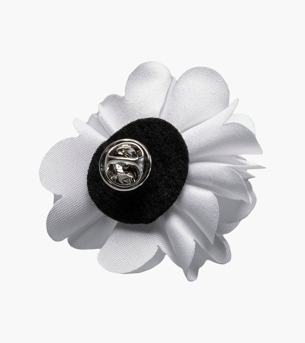 Stacy Adams Taylor Floral Lapel Pin Men’s Jewelry - White