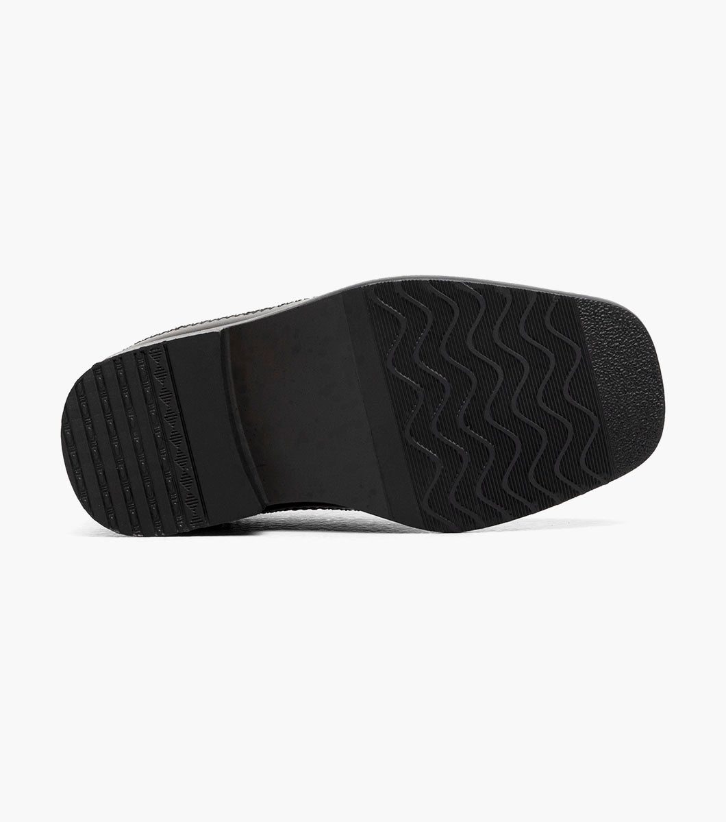 Stacy Adams Infants Bowman Bike Toe Oxford Kids Shoes On Sale - Black
