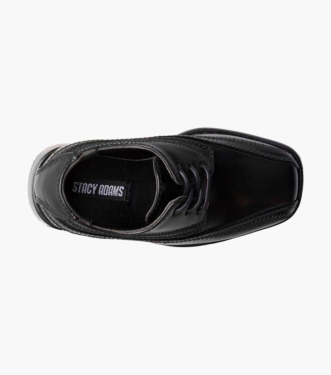 Stacy Adams Infants Bowman Bike Toe Oxford Kids Shoes On Sale - Black